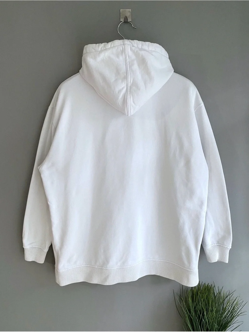 Jimmy Choo White Hoodie with Black Graphic Logo - Picture 7 of 10